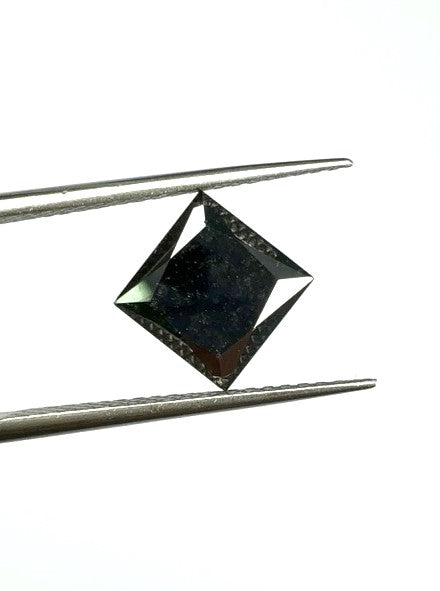 Princess Cut Black Diamond - 2.25cts - 01139