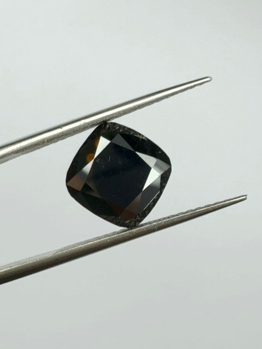 Cushion Shape Black Diamond Double Cut - 3.27cts - 01351