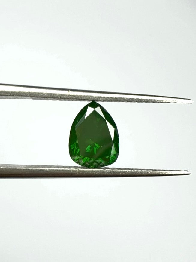 Pear Green Diamond Full Cut - 1.11cts - 07300
