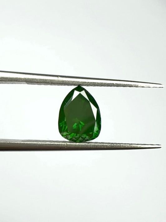 Pear Green Diamond Full Cut - 1.11cts - 07300