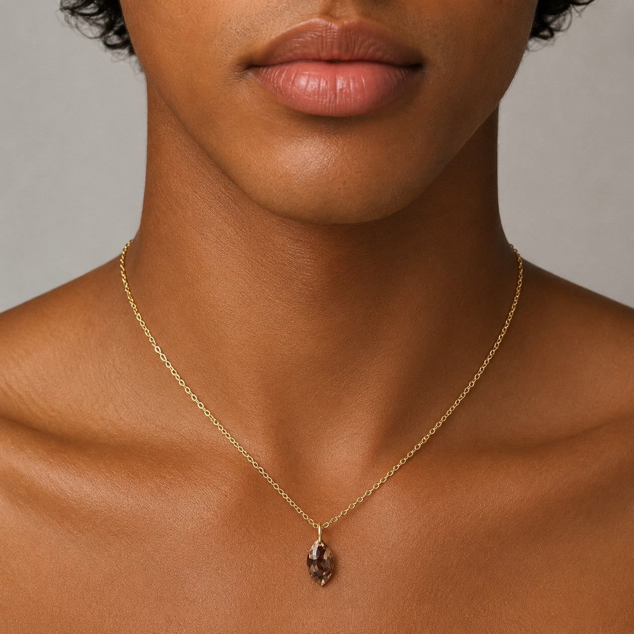 N A K E D Diamond Pendants in 14K - Black/Rustic/Salt & Pepper