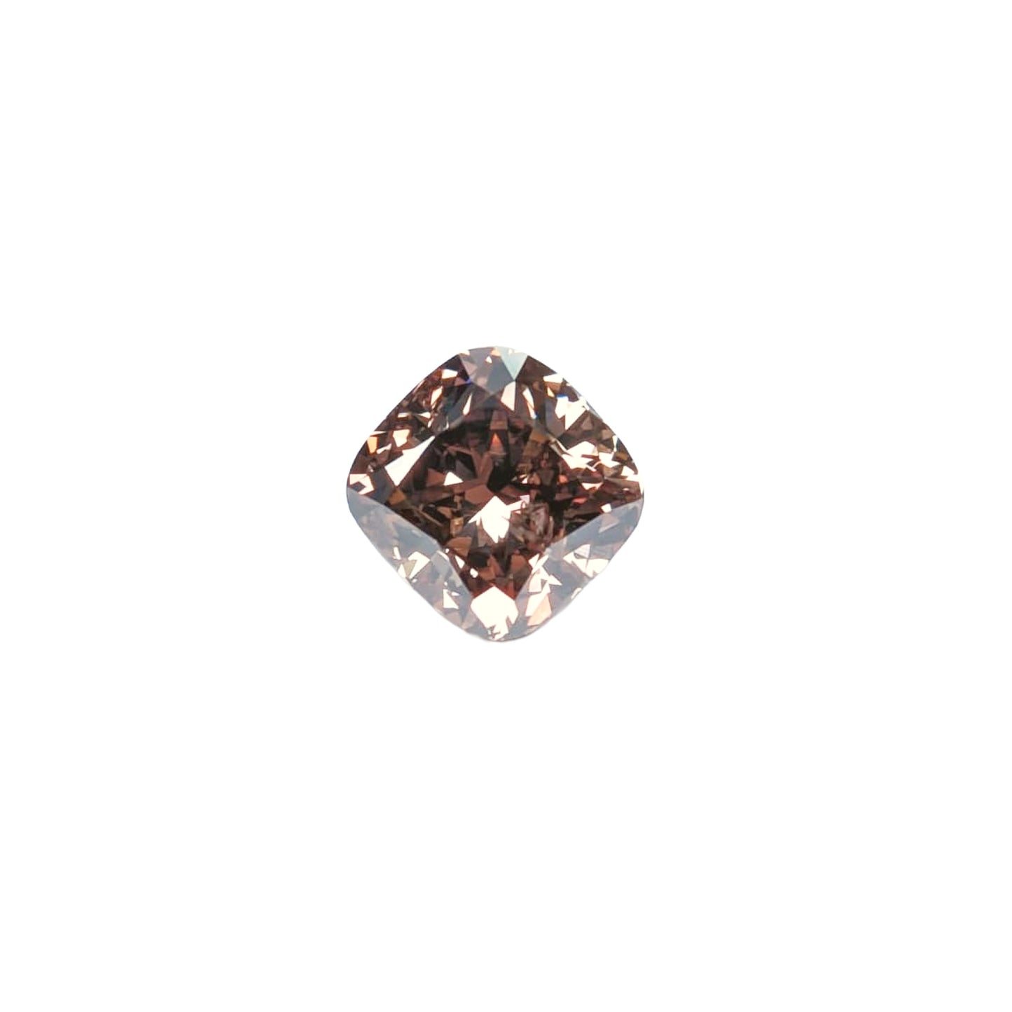Cushion Cut Brown Diamond Full Cut - 3.07cts - 06117