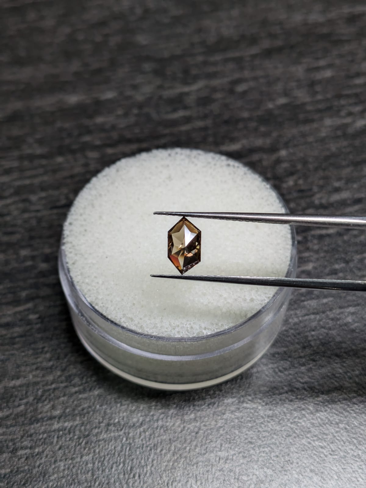 Hexagon Shape Brown Diamond - 0.60cts - 06352