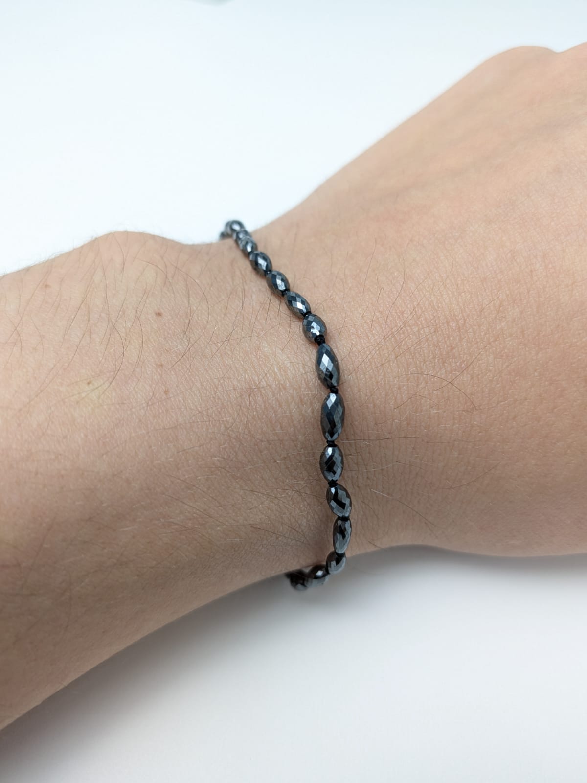 3.3-5.0mm Black Diamond Cube Knotted Bracelet in 14KW (13.45cts-20.68cts Tot. Dia. Wt.)