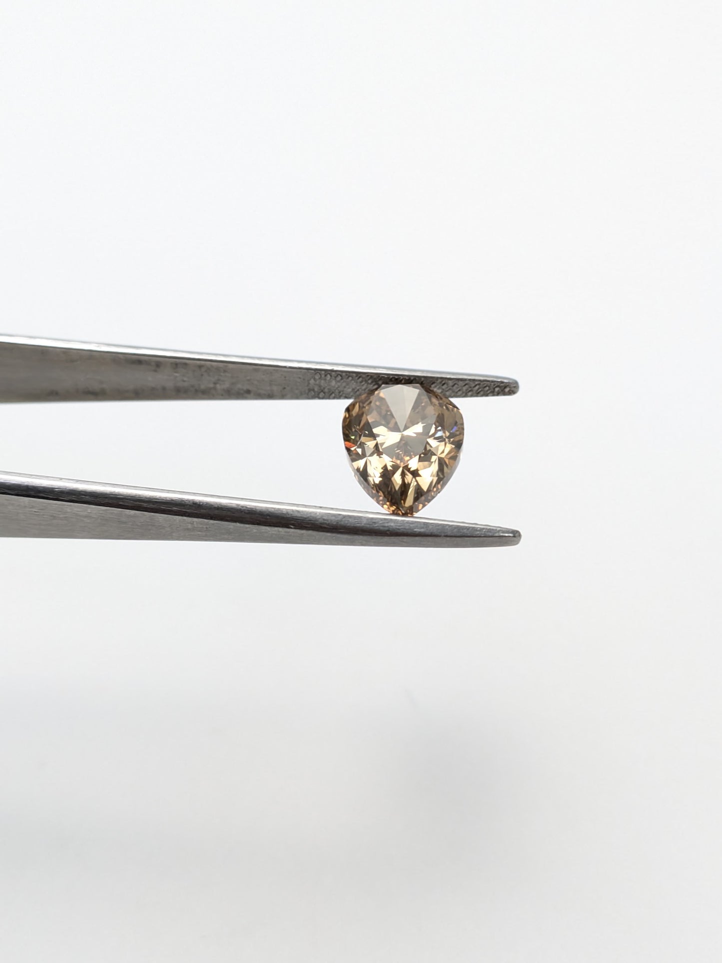 Pear Shape Brown Diamond Full Cut - 4.04cts - 07414