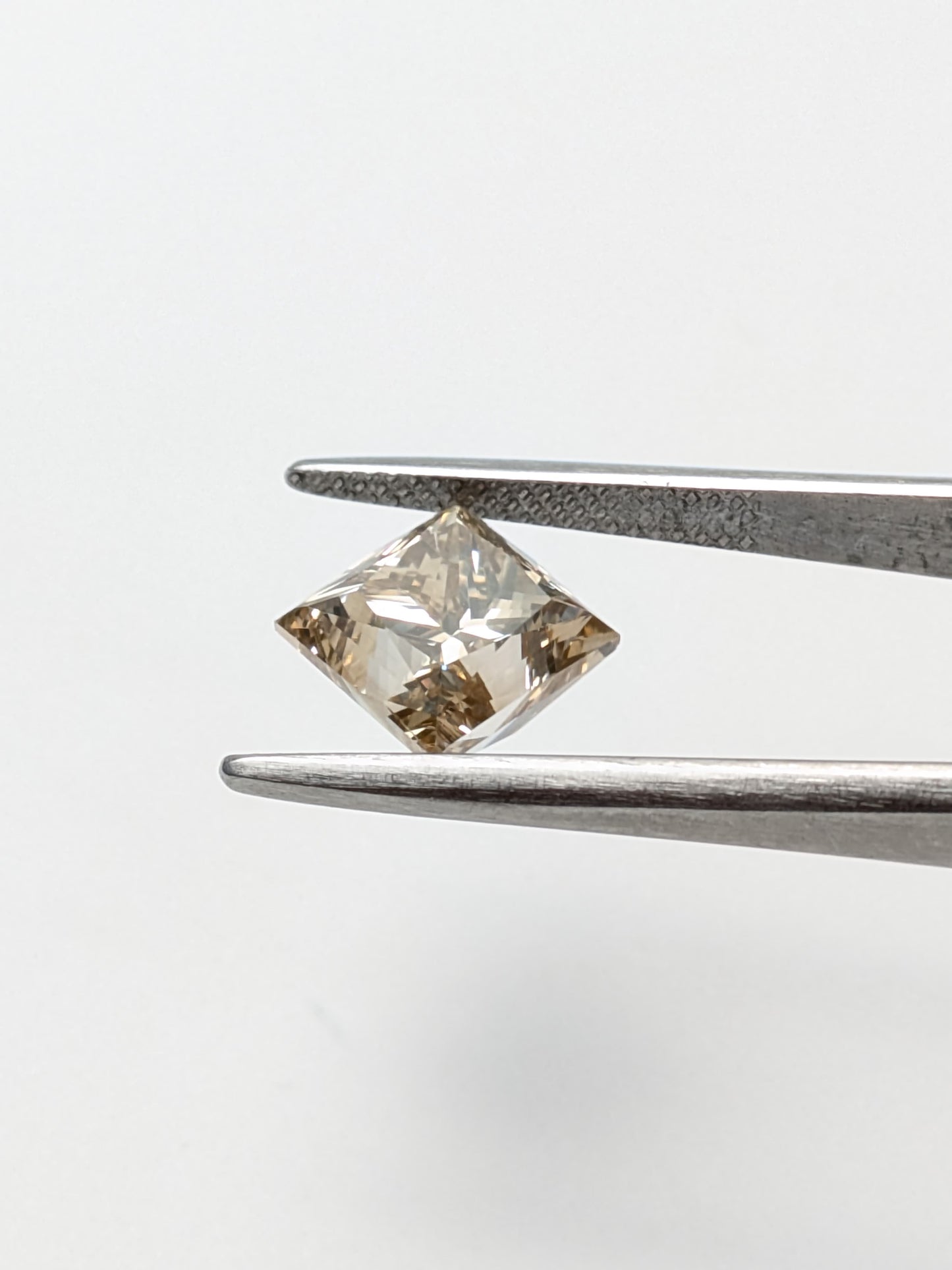Princess Cut Brown Diamond Full Cut C4 SI - 4.06cts - 06164