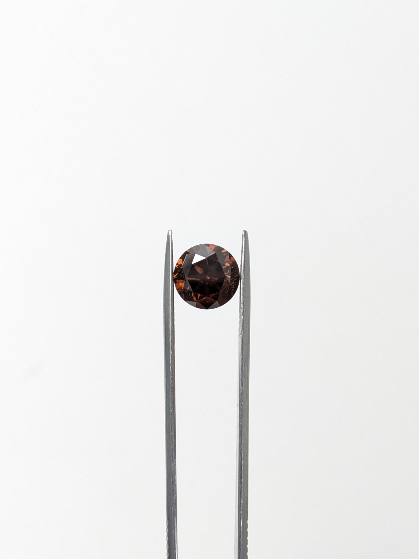 Round Brownish Orange Diamond Full Cut C7 SI - 3.04cts - 07709