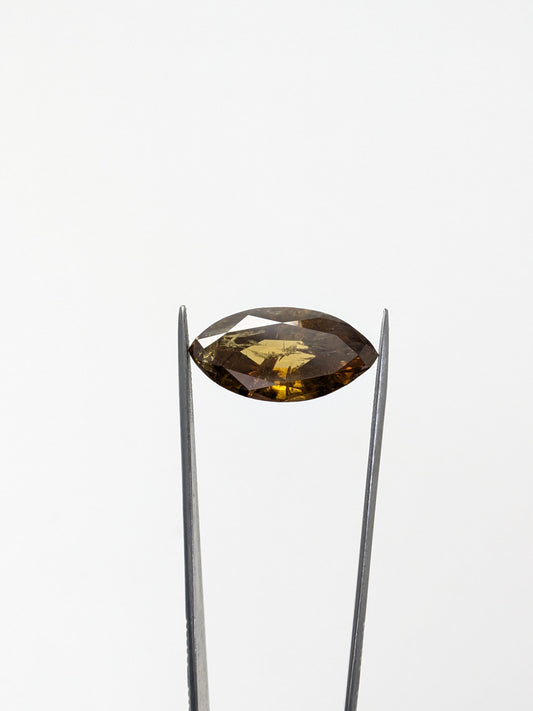 Marquise Brownish Yellow Diamond Full Cut - 12.37cts - 09717