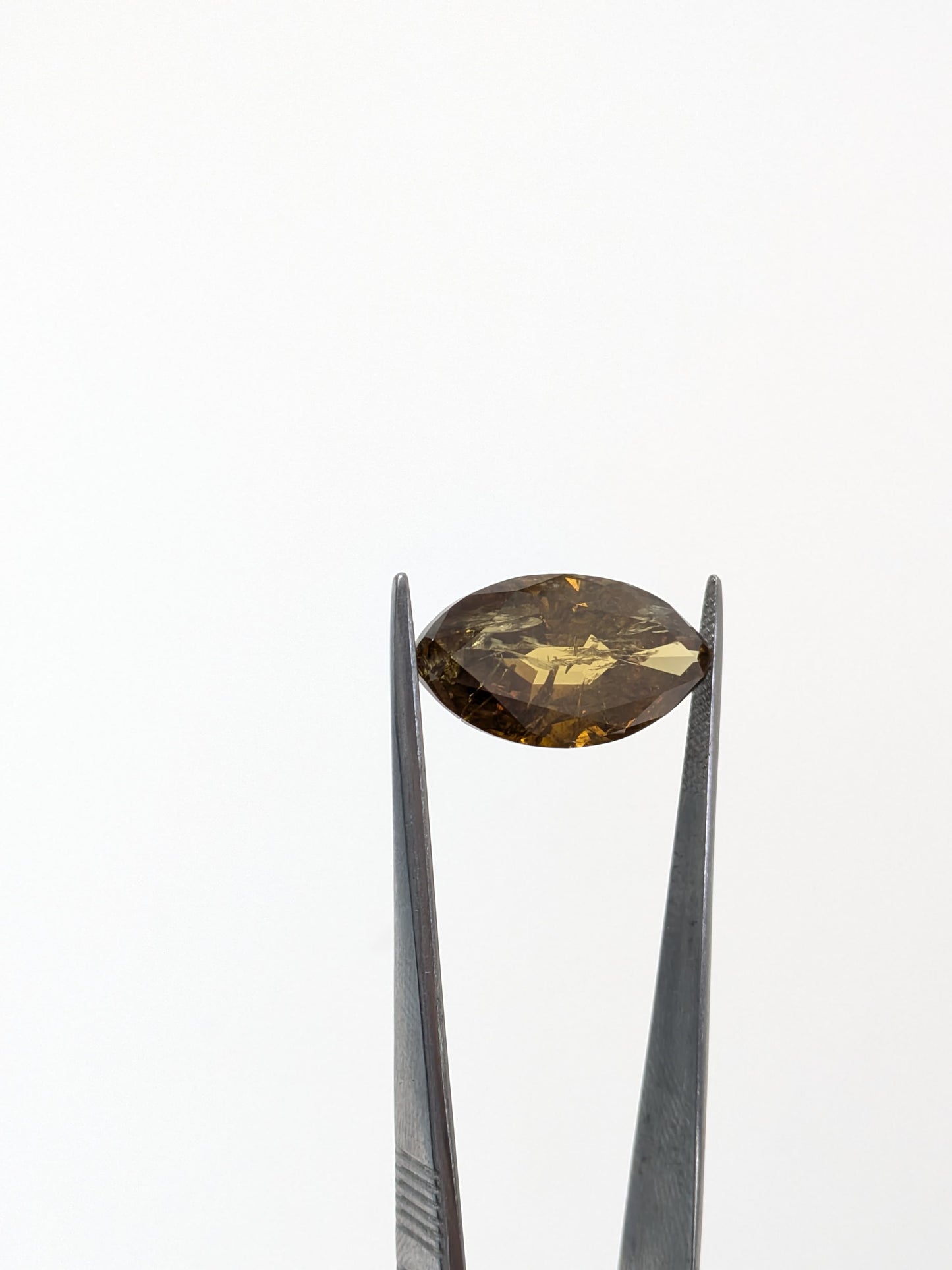 Marquise Brownish Yellow Diamond Full Cut - 12.37cts - 09717