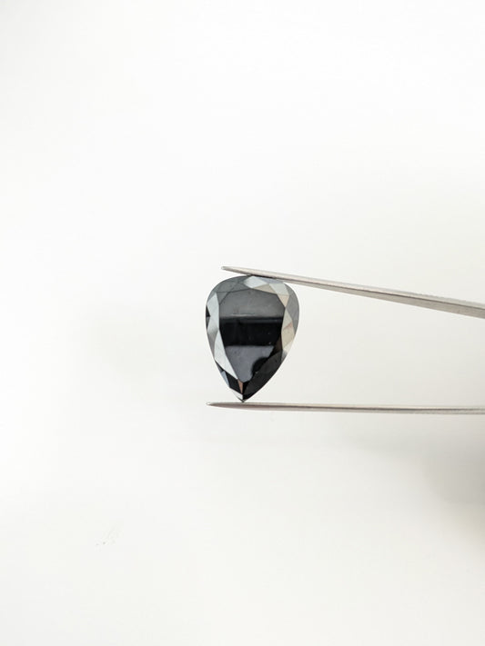 Pear Shape Black Diamond Double Cut - 24.25cts - 08503