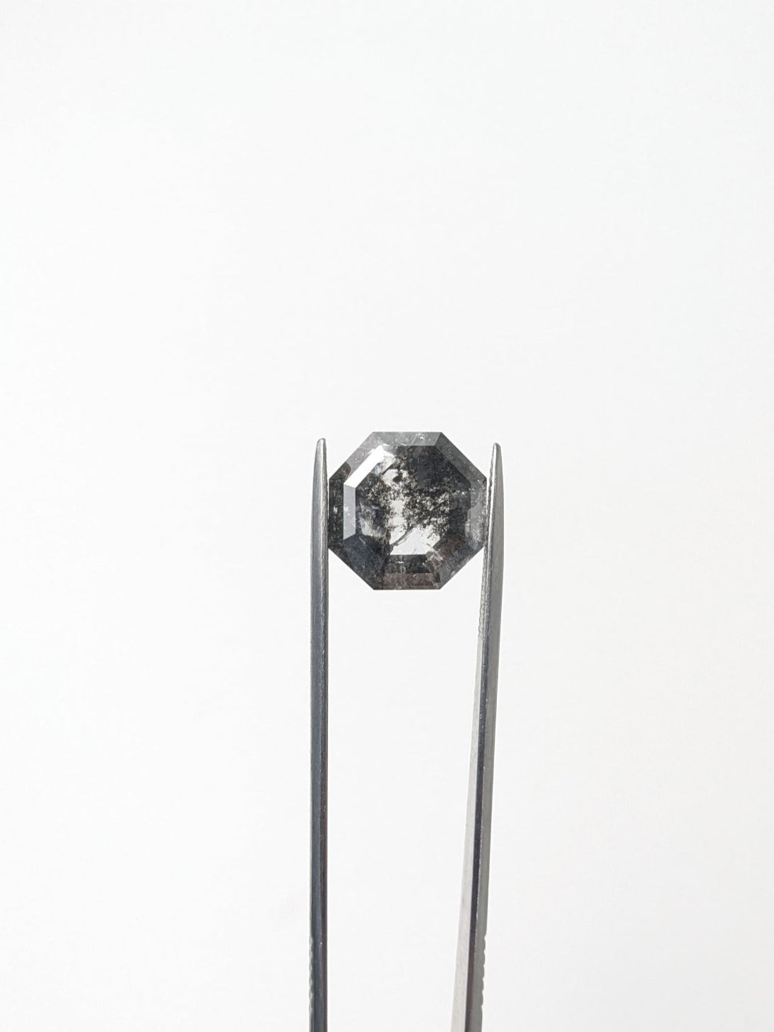 Octagon Salt + Pepper Diamond Double Cut - 8.04cts - 04689