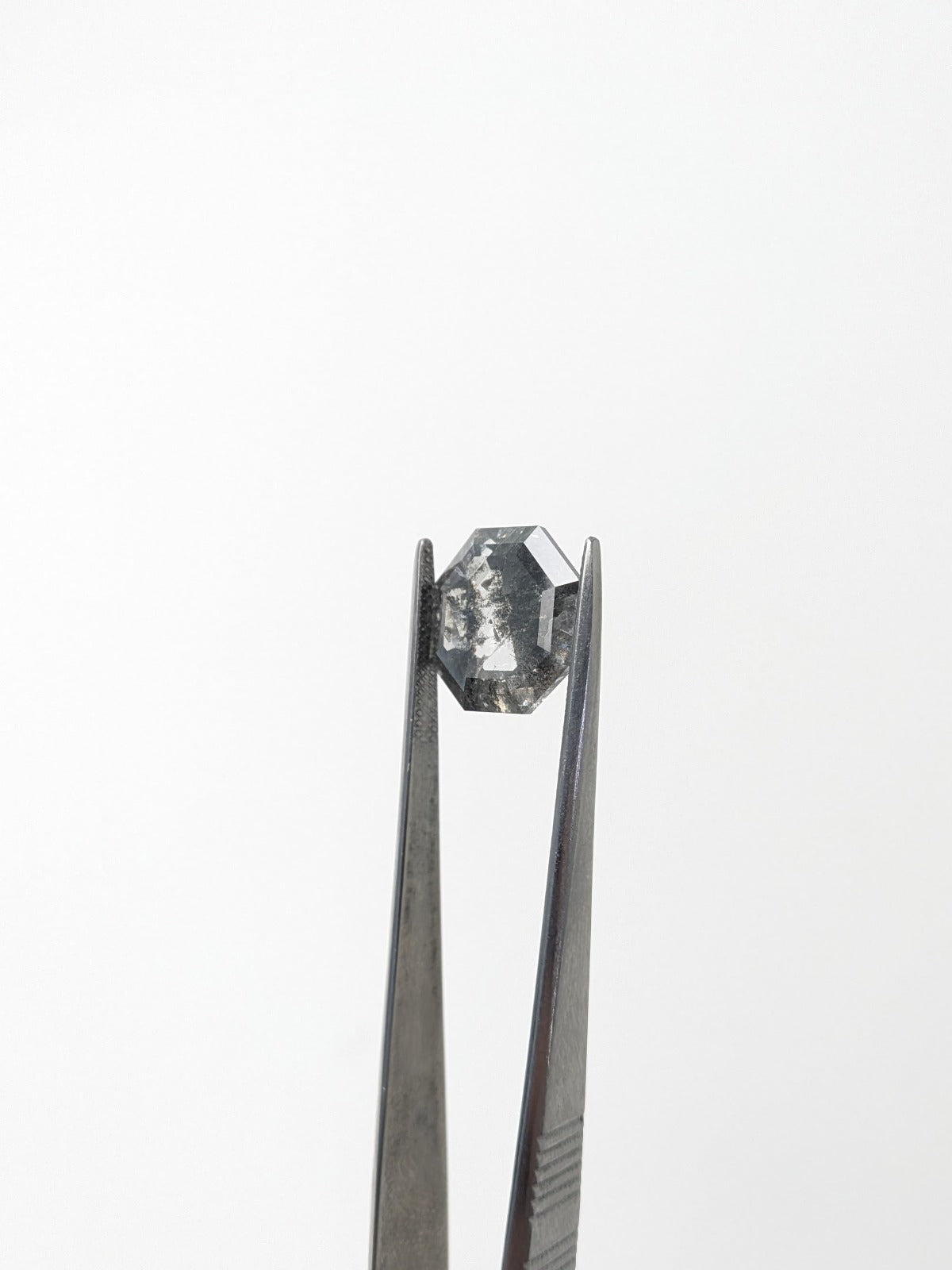 Octagon Salt + Pepper Diamond Double Cut - 8.04cts - 04689
