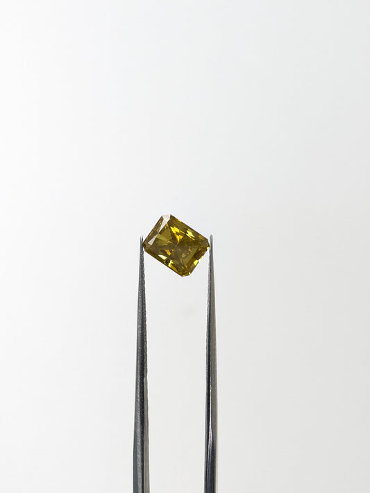 CLOSEOUT - Emerald Cut Yellow Diamond Full Cut - 1.48cts - 06938