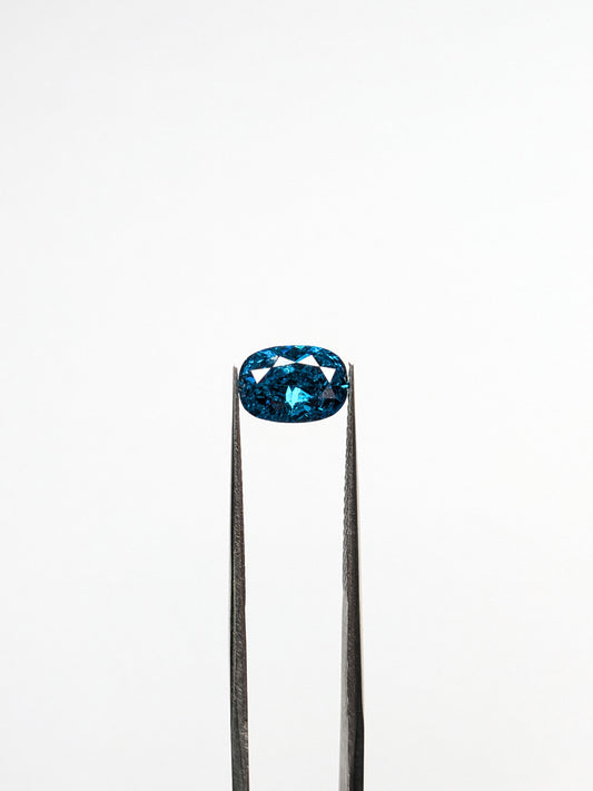 CLOSEOUT - Cushion Cut Blue Diamond Full Cut - 1.17cts - 00209