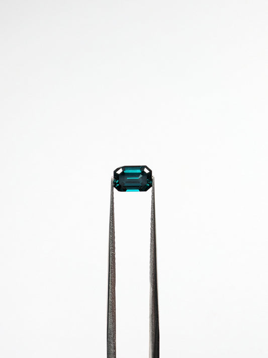 CLOSEOUT - Emerald Cut Blue Diamond Full Cut - .82cts - 06957