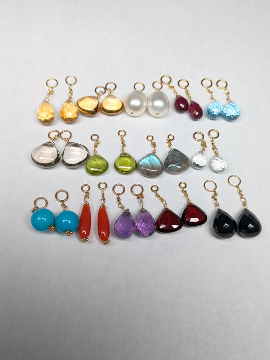Mixed Drop Earring Component Bundles in 14KY and 14KW