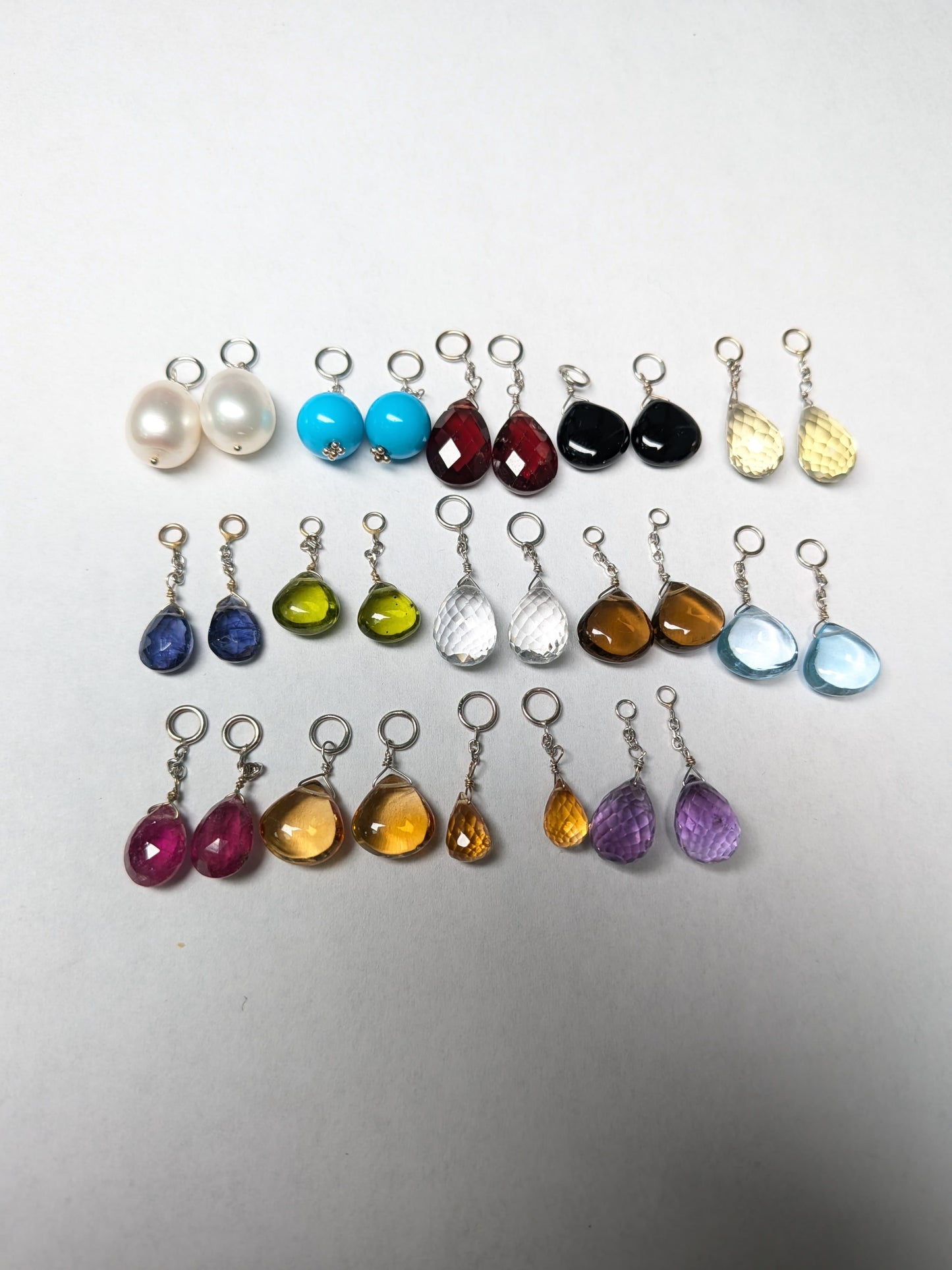 Mixed Drop Earring Component Bundles in 14KY and 14KW