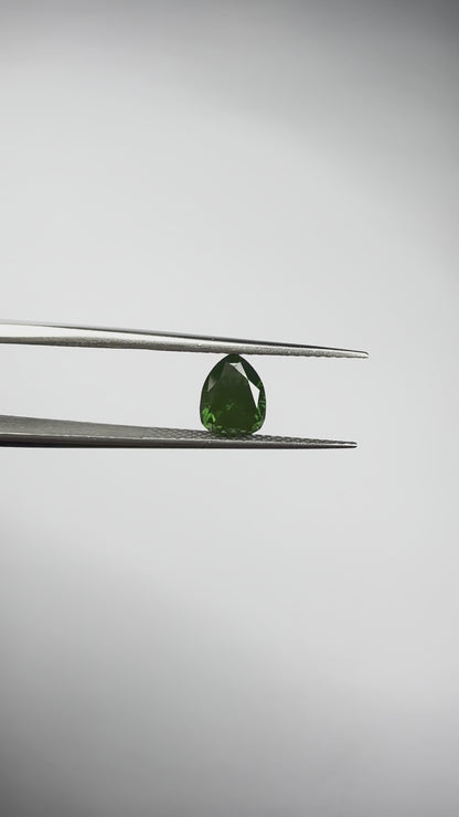 Pear Green Diamond Full Cut - 1.11cts - 07300