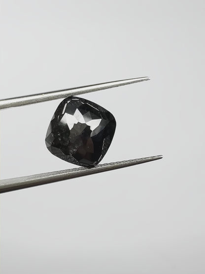 Cushion Shape Black Diamond Double Cut - 3.27cts - 01351