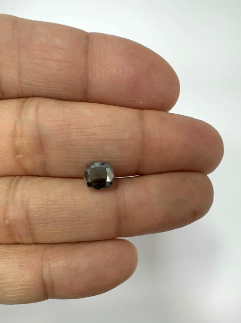 Cushion Shape Black Diamond Double Cut - 2.28cts - 01293
