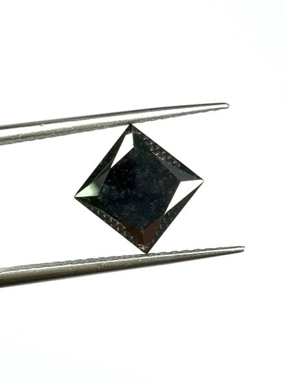 Princess Cut Black Diamond - 2.25cts - 01139