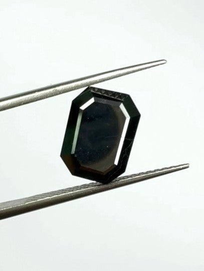 Emerald Cut Black Diamond Full Cut - 3.35cts - 01170