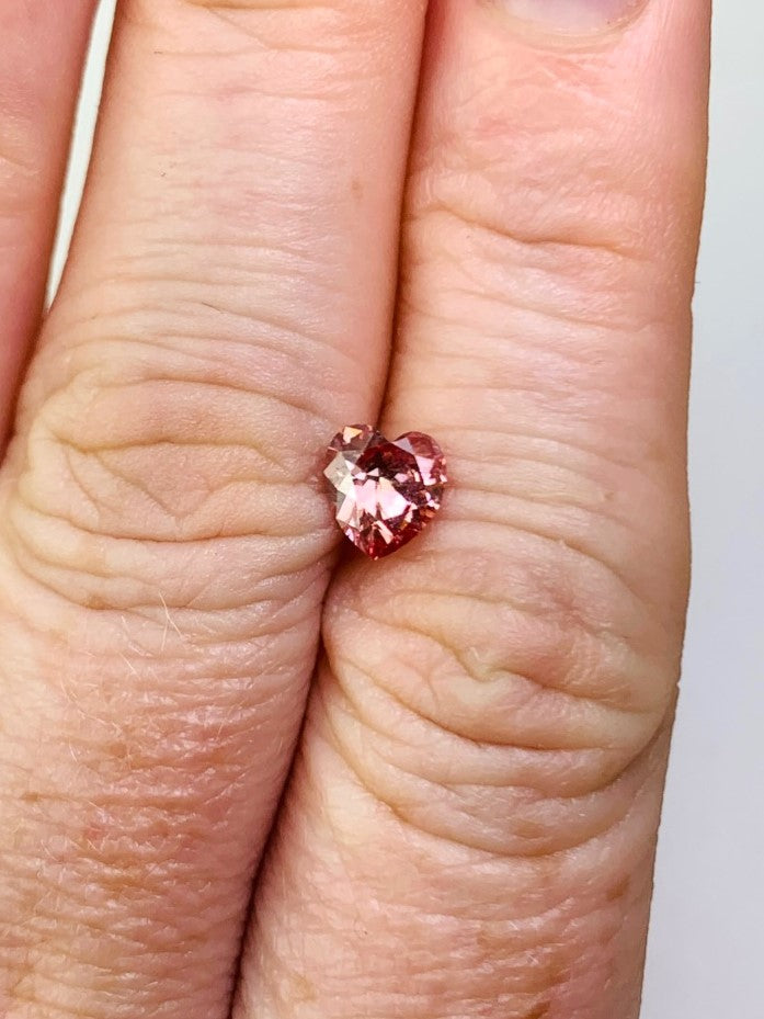 Heart Shape Pink Diamond Full Cut - 0.83cts - 02838