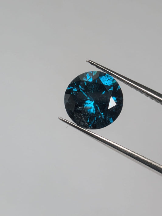 CLOSEOUT - Round Blue Diamond Full Cut - 1.48cts - 02406