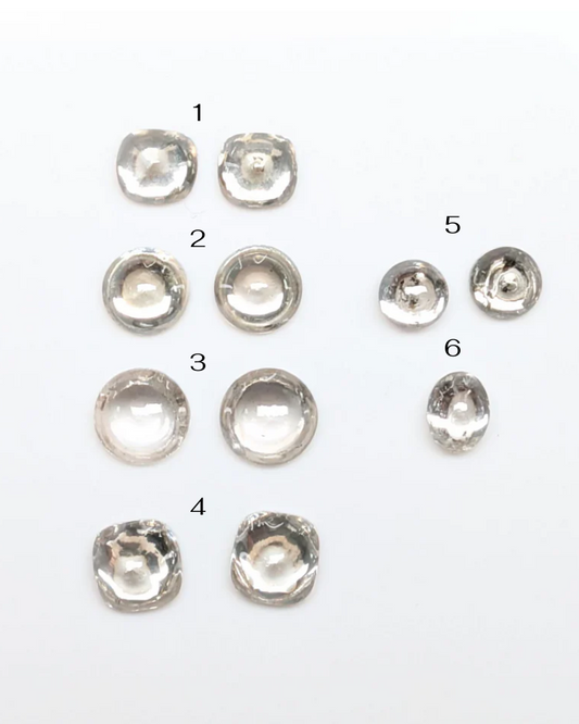 White Diamond Cabochons