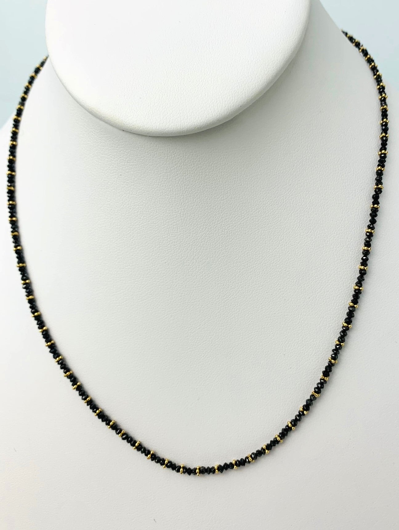 17" Black Diamond Necklace in 14KY - NCK-245-CRDDIA14Y-BK-17 19.11ctw