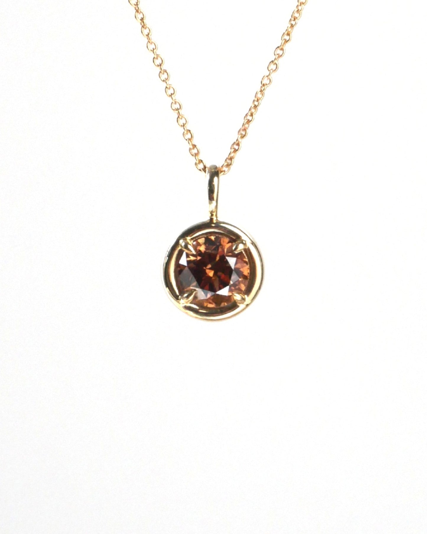 1.0ct Brown Diamond Solstice Pendant - i1-i2 Clarity