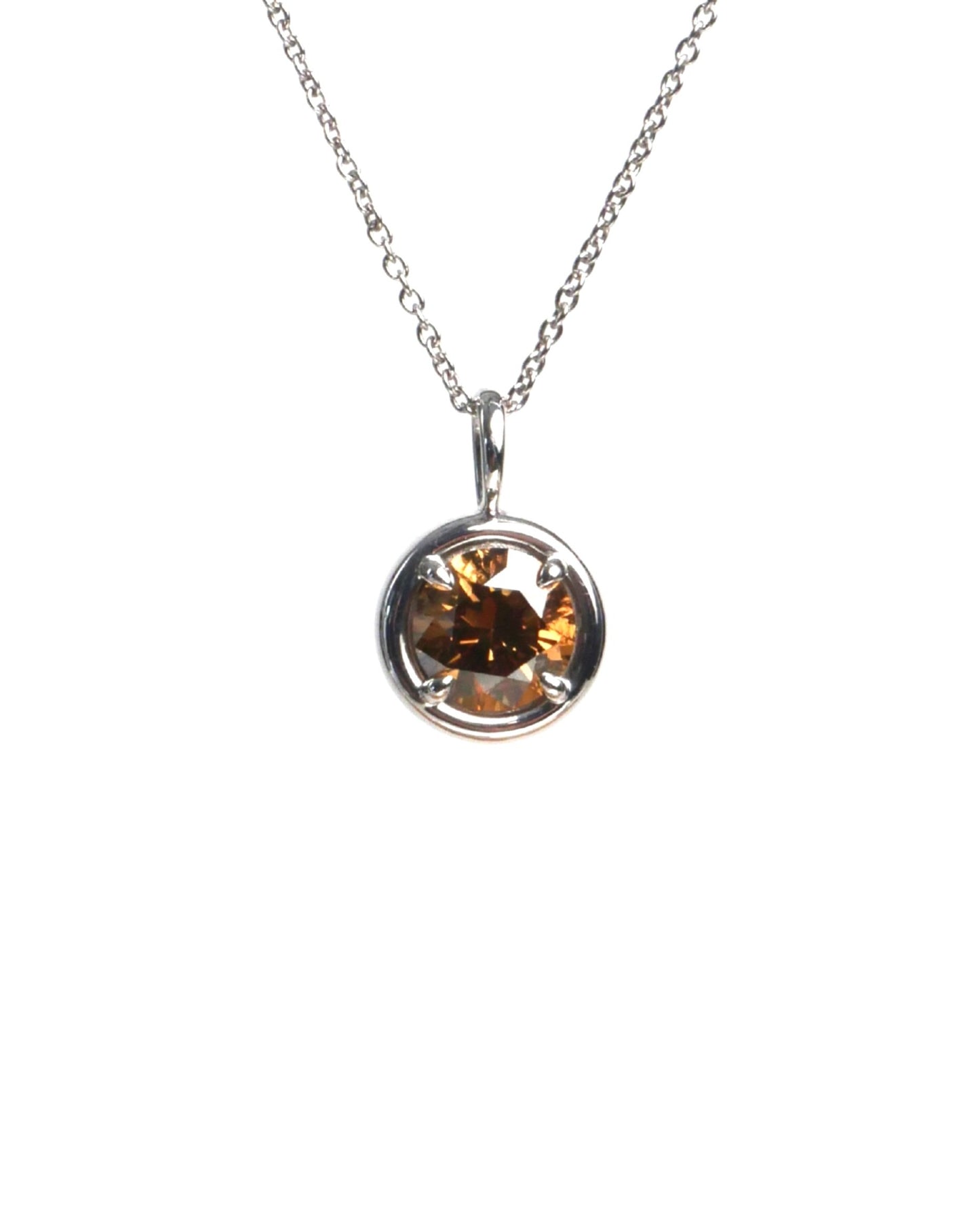 1.0ct Brown Diamond Solstice Pendant - i1-i2 Clarity