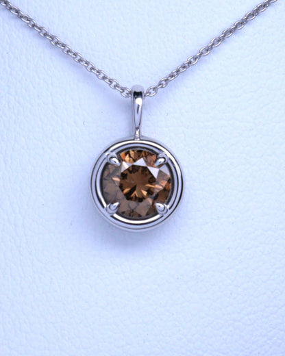1.00ct Brown Diamond Solstice Pendant - SI Clarity