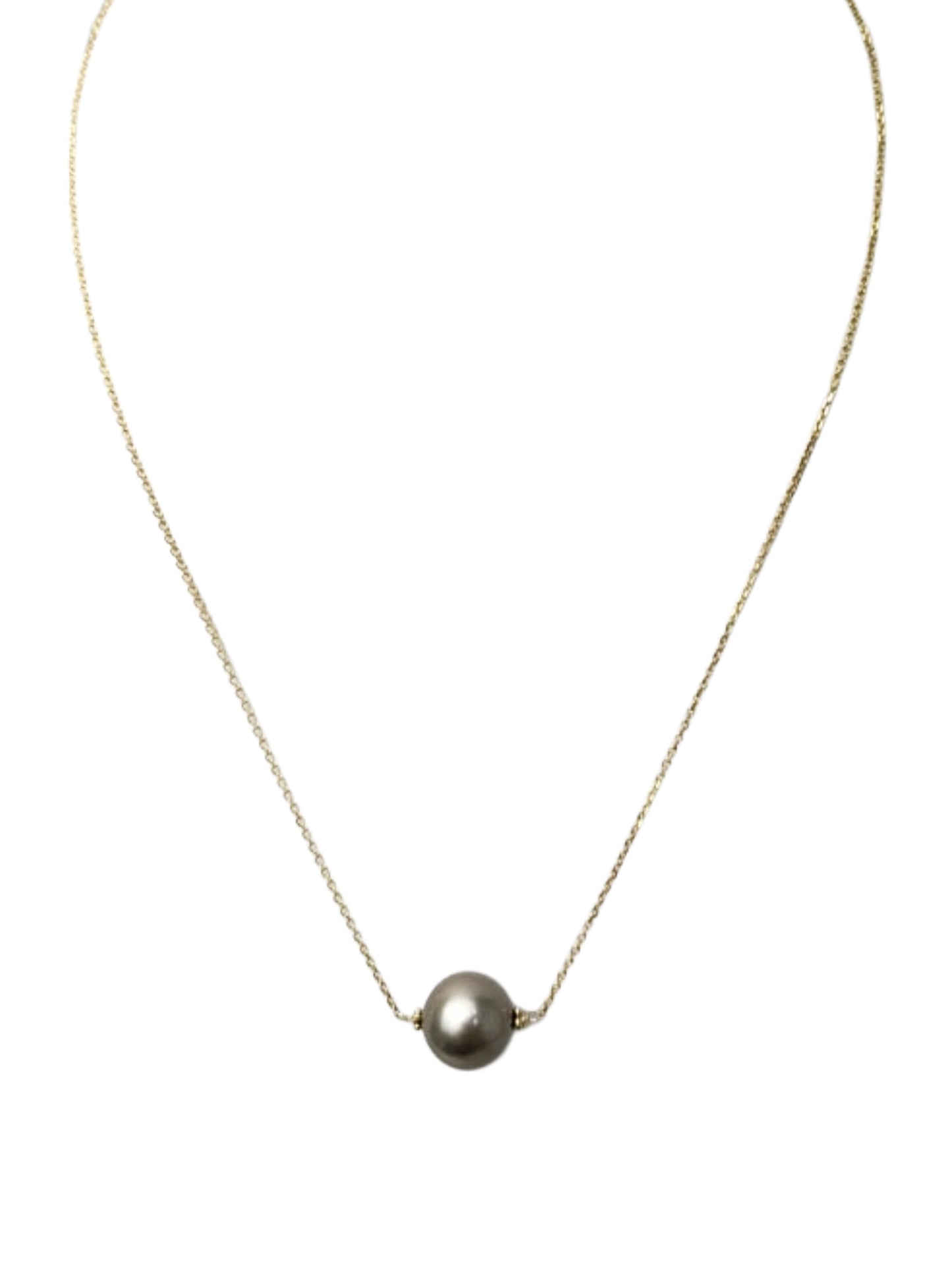 16.5" Tahitian Pearl Drop Necklace in 14KY - NCK-797
