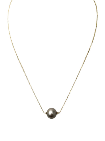16.5" Tahitian Pearl Drop Necklace in 14KY - NCK-797
