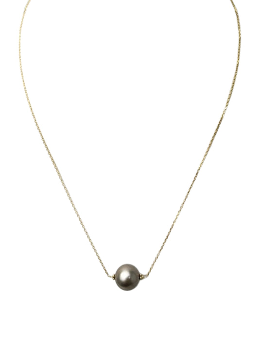 16.5" Tahitian Pearl Drop Necklace in 14KY - NCK-797