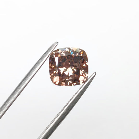 Cushion Cut Brown Diamond Full Cut - 3.07cts - 06117