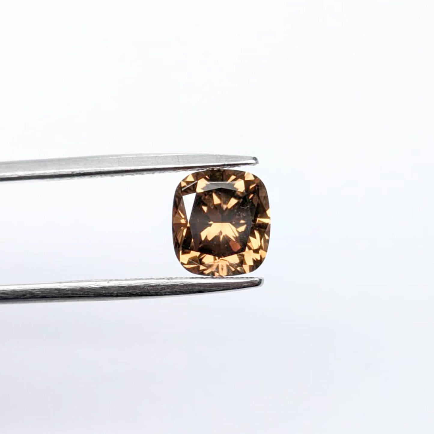 Cushion Cut Orangy Brown Diamond Full Cut - 2.16cts - 06121