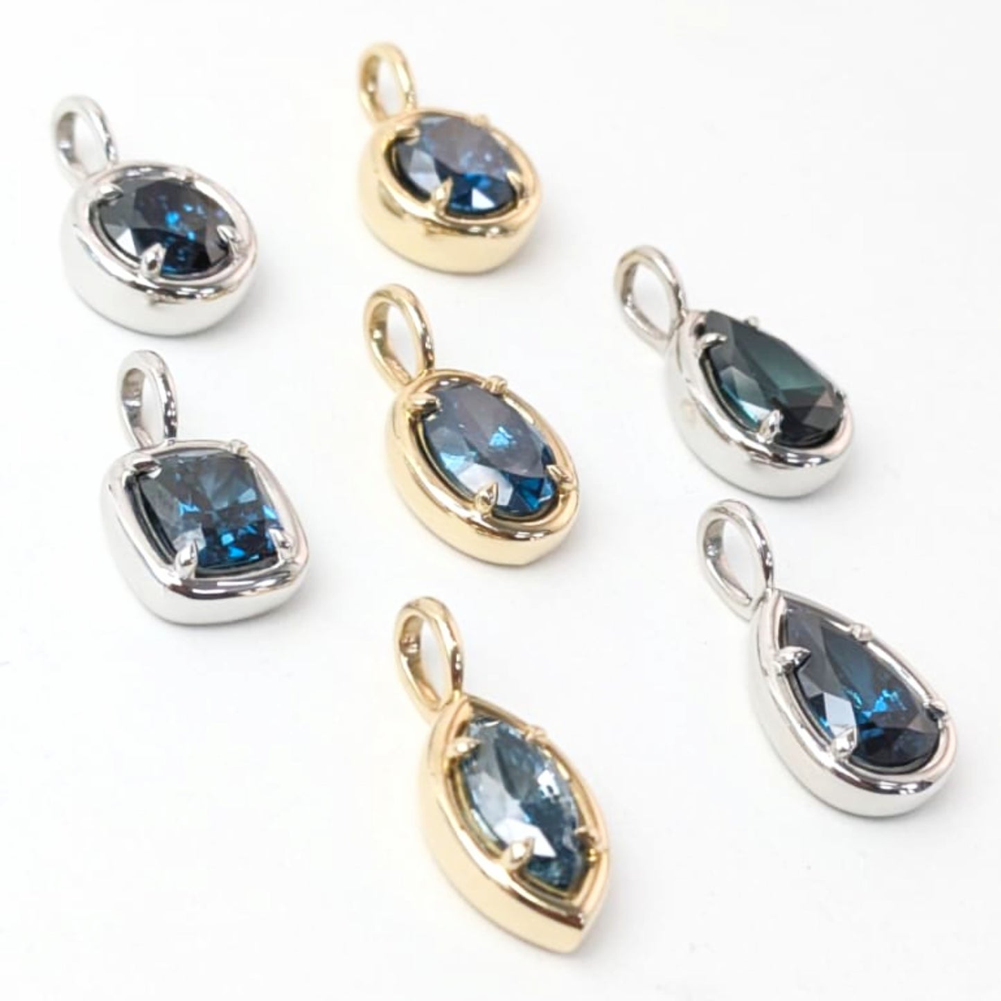 1.00ct Blue Diamond Solstice Pendants