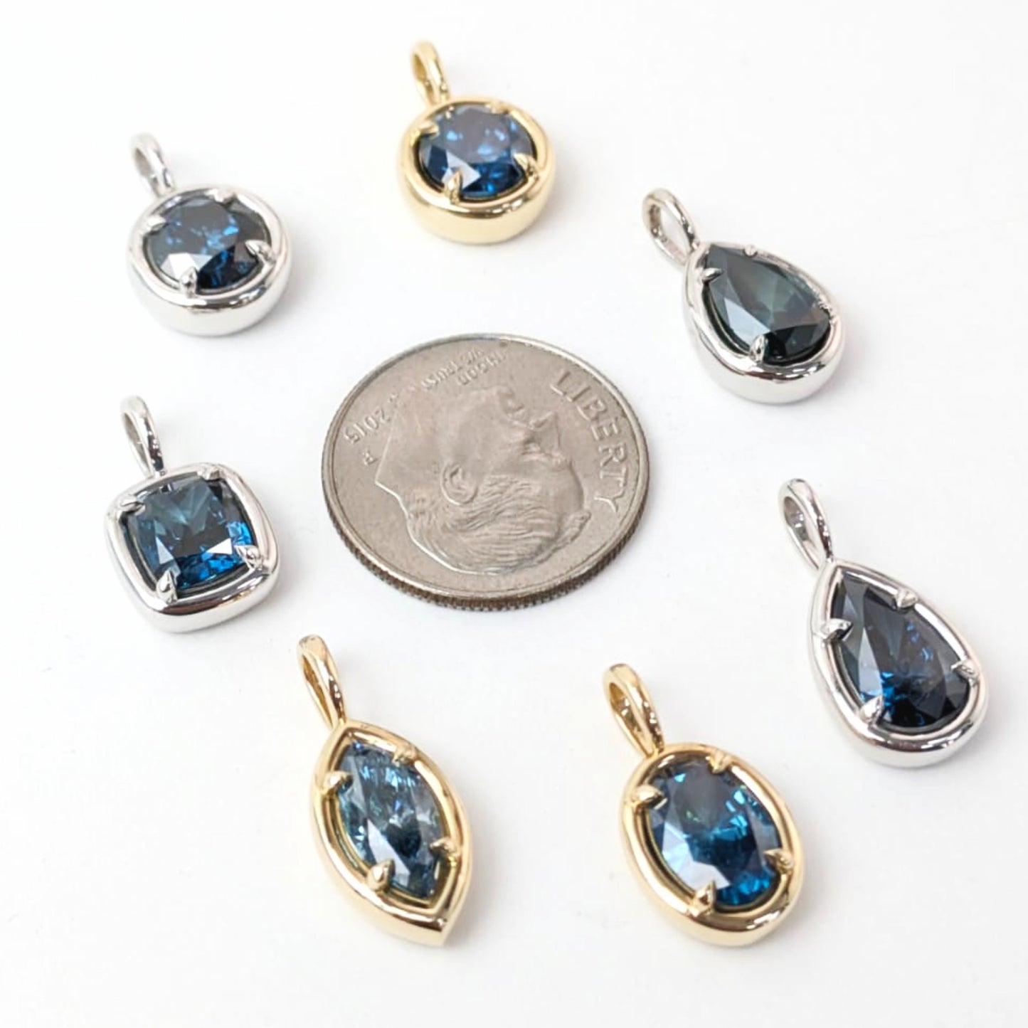 1.00ct Blue Diamond Solstice Pendants