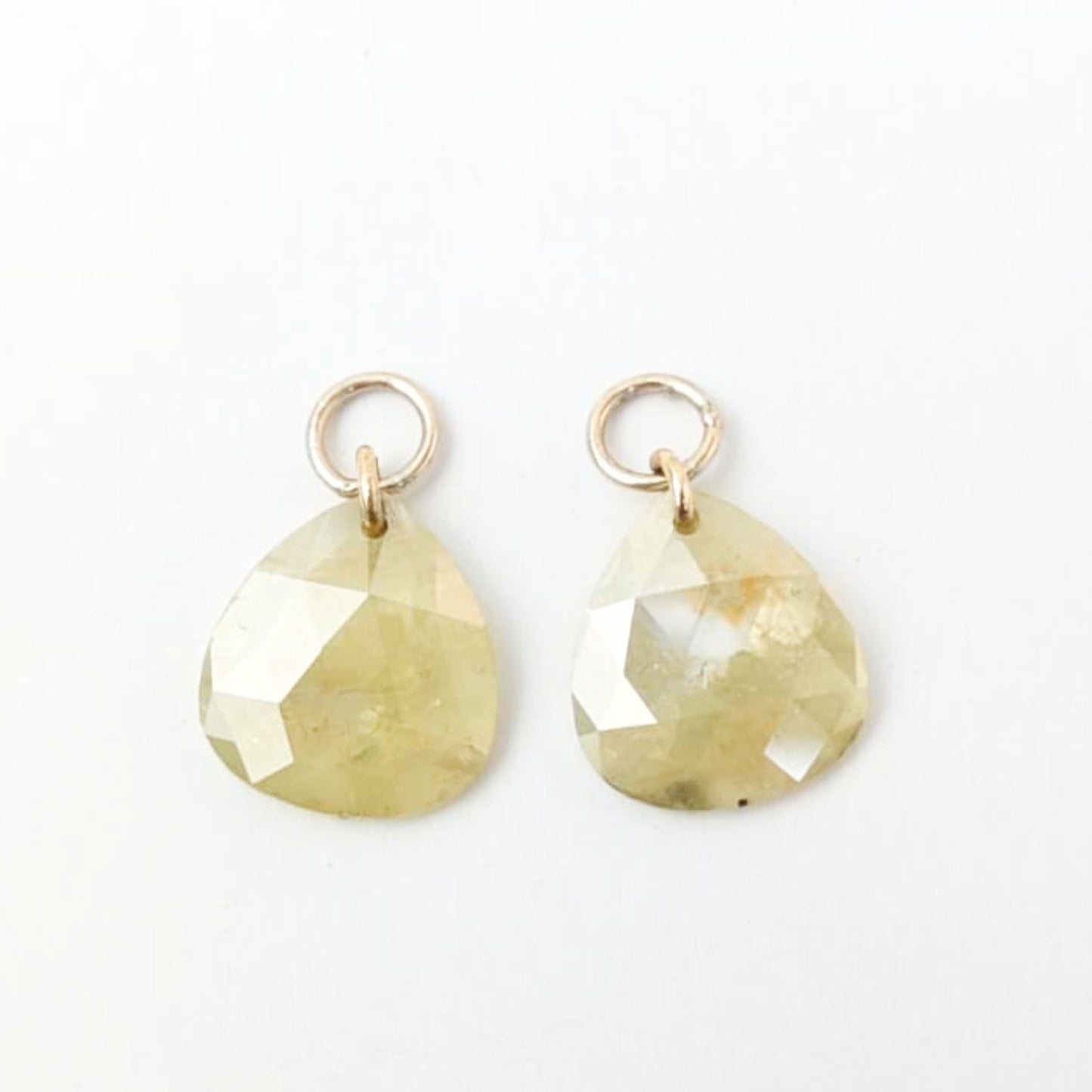 N A K E D Diamond Earrings in 14K - Rustic