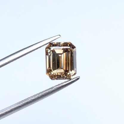 Emerald Cut Brown Diamond Full Cut - 2.74cts - 07973