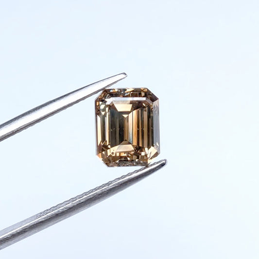 Emerald Cut Brown Diamond Full Cut - 2.74cts - 07973