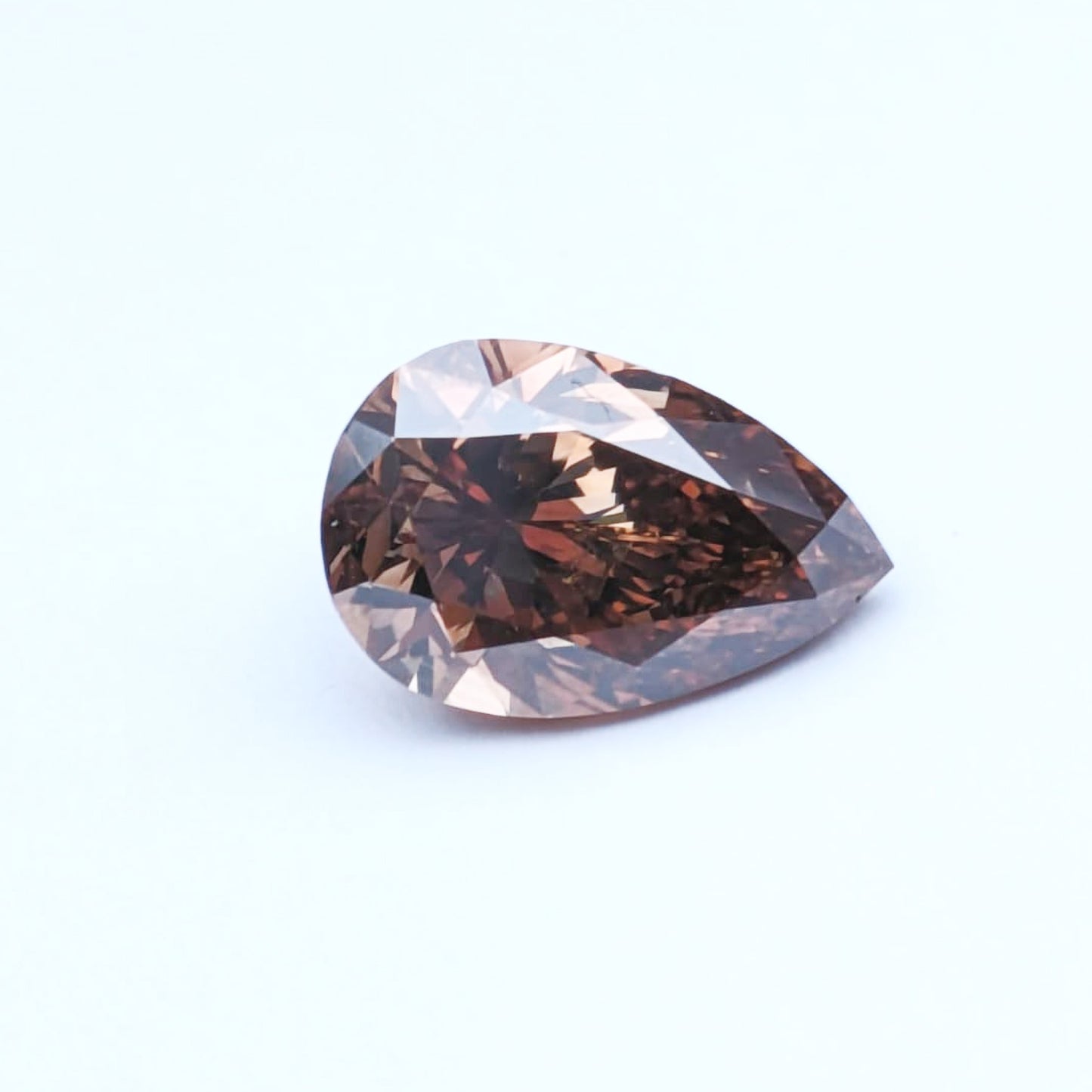 Pear Shape Brown Diamond Full Cut - 1.45cts - 02833