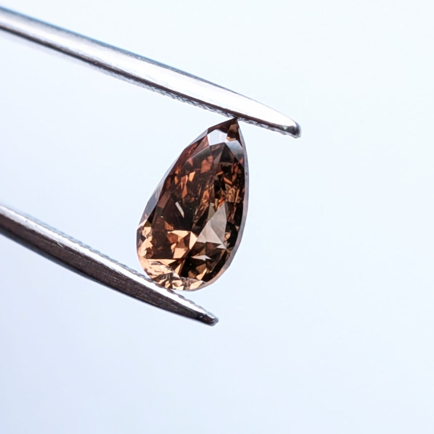 Pear Shape Brown Diamond Full Cut - 1.45cts - 02833