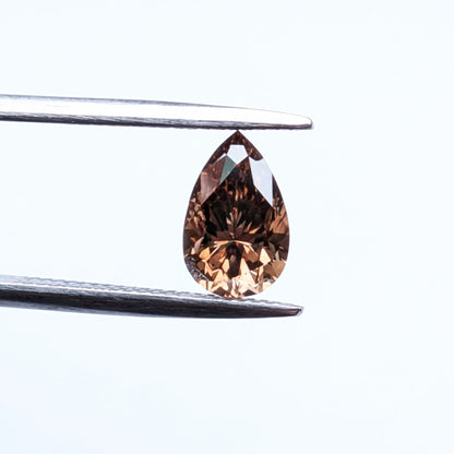 Pear Shape Brown Diamond Full Cut - 1.45cts - 02833
