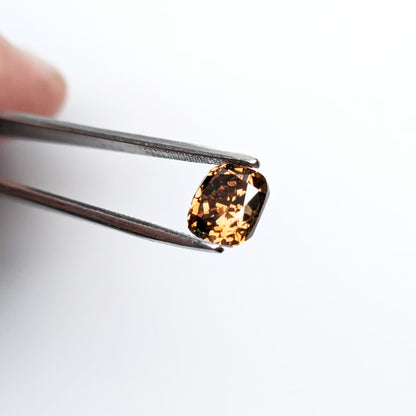 Cushion Cut Orangy Brown Diamond Full Cut - 2.16cts - 06121