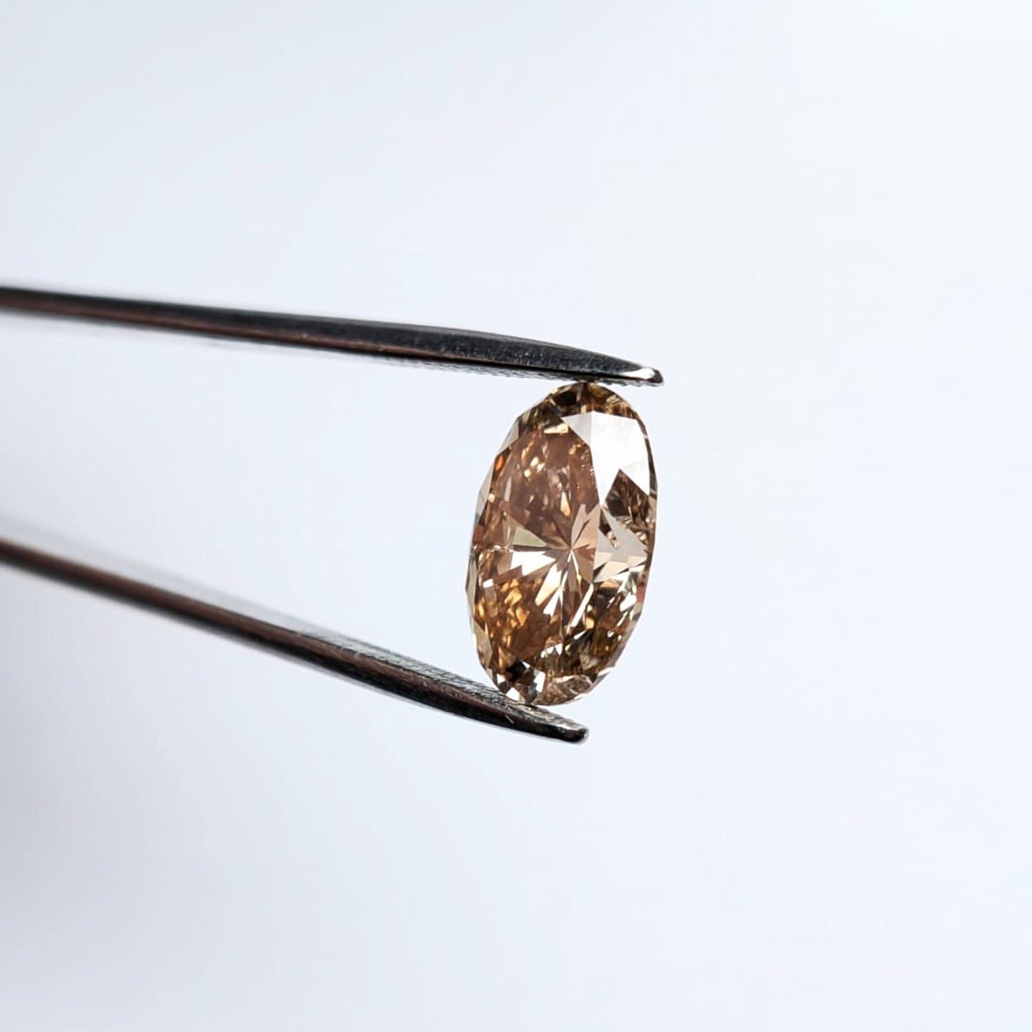 Oval Shape Brown Diamond Full Cut - 3.73cts - 02876