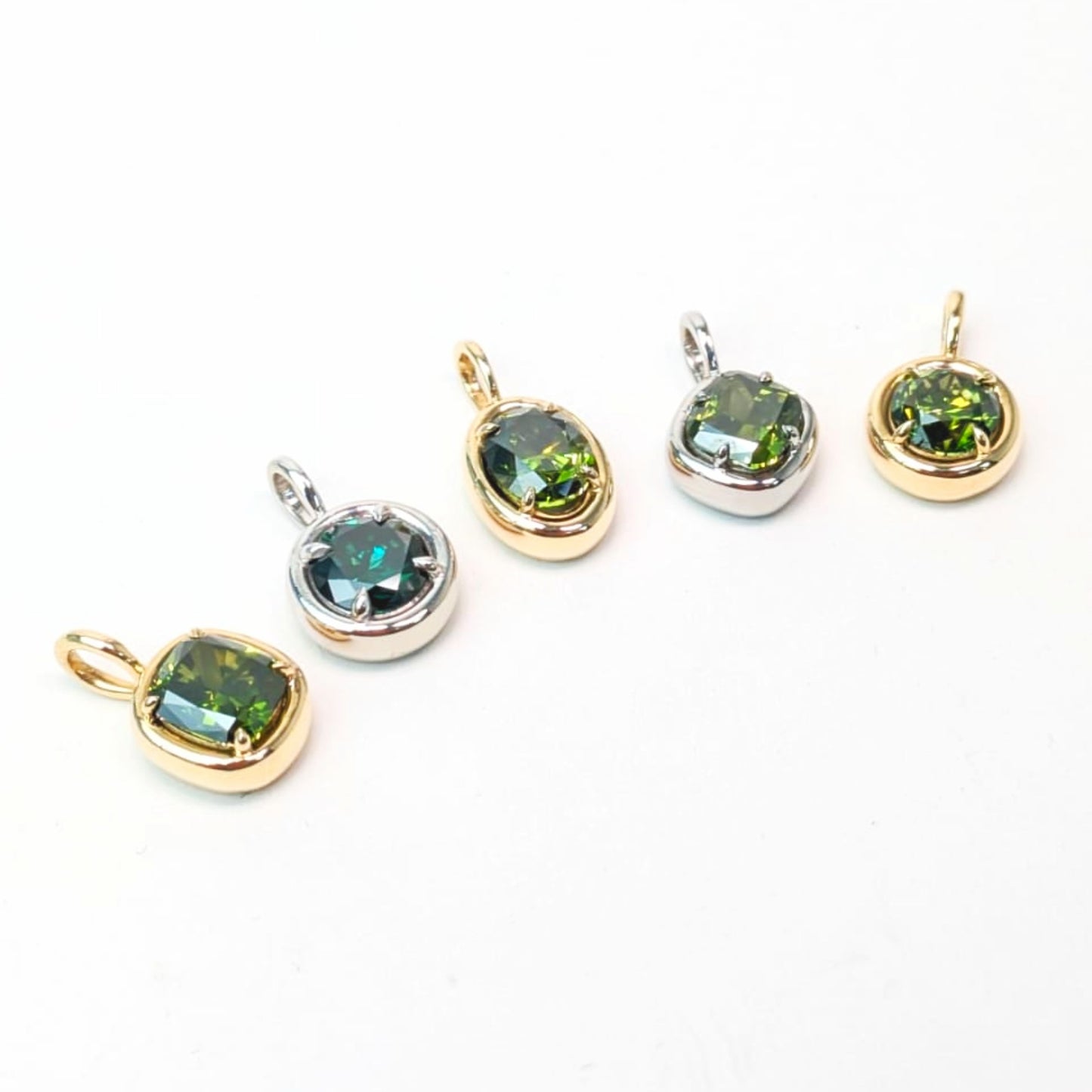 1.00ct Green Diamond Solstice Pendants
