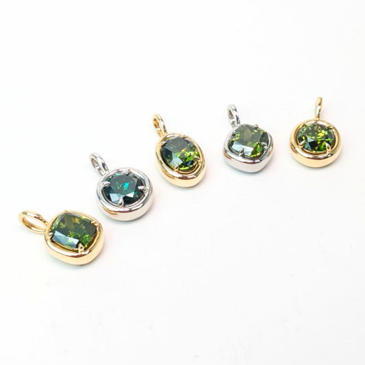 1.00ct Green Diamond Solstice Pendants